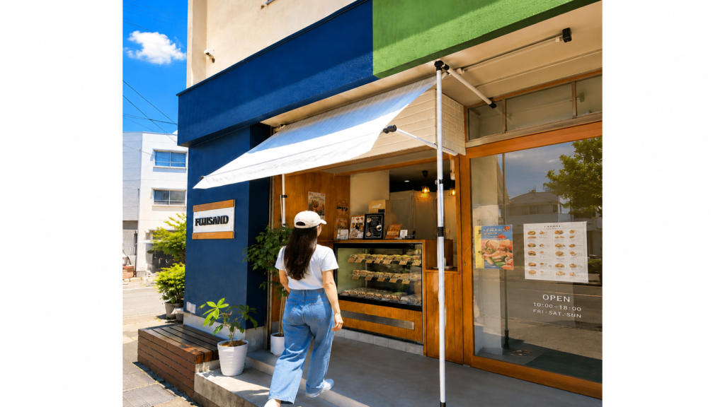 富士吉田のサンドイッチ店FUJISAND外観